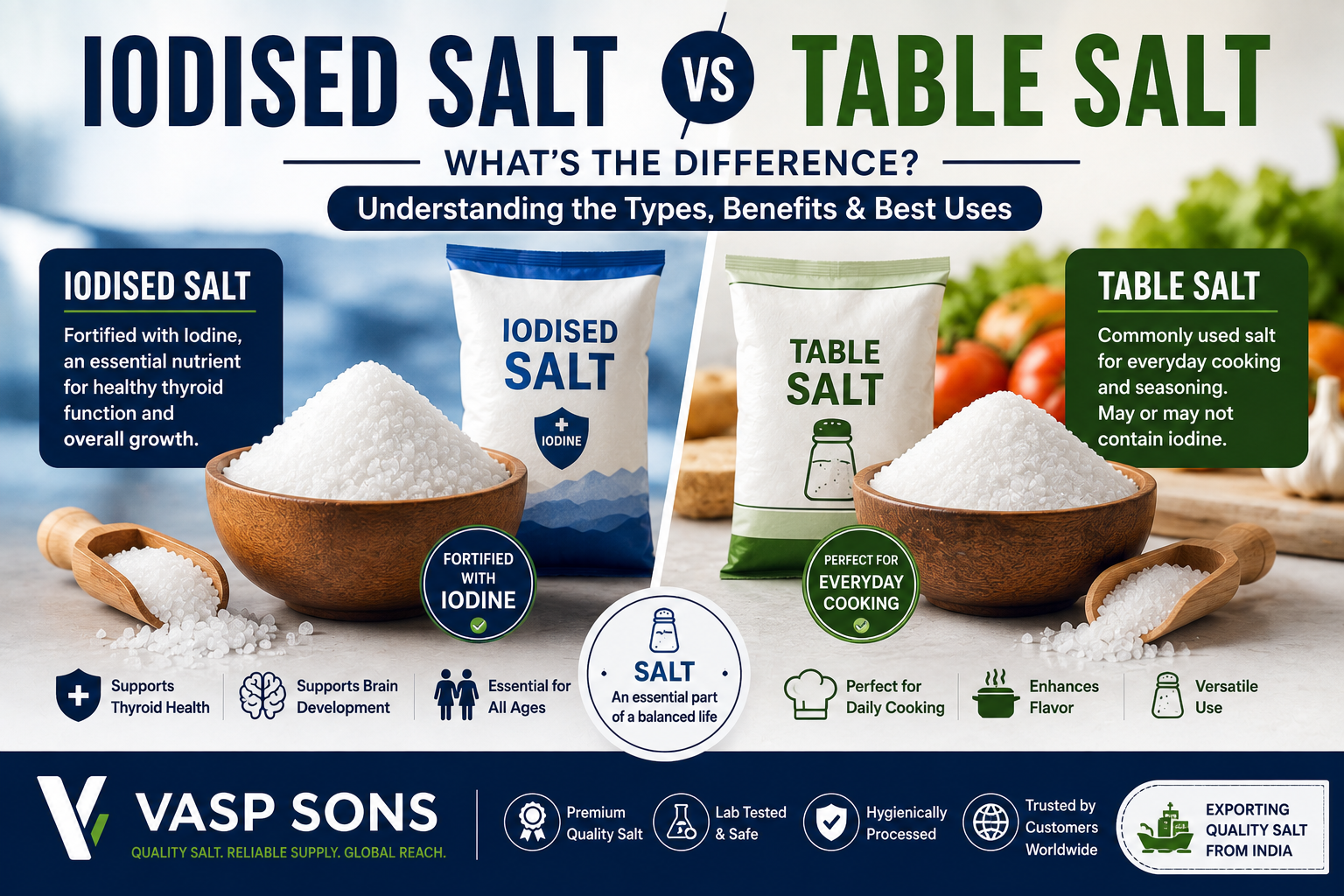 Iodised Salt vs Table Salt: What's the Difference?